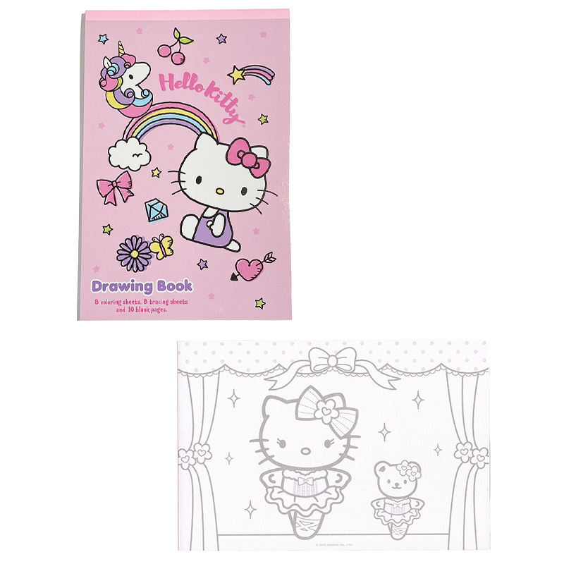 Hello kitty kawaii coloring book â