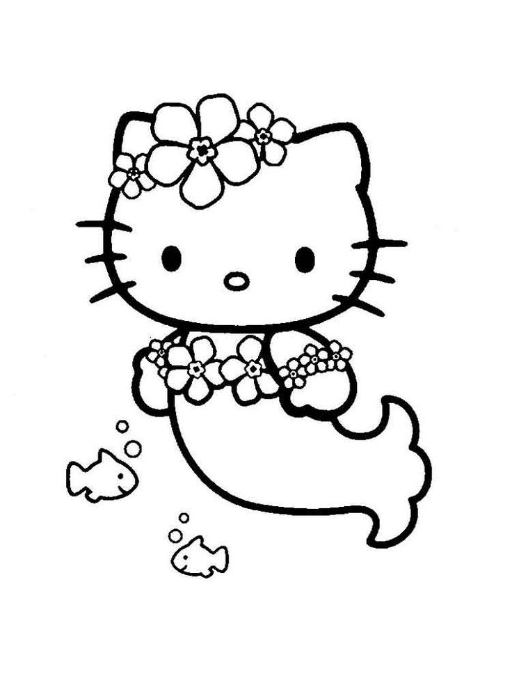 Hello kitty mermaid coloring pages mermaid coloring pages mermaid coloring cartoon coloring pages