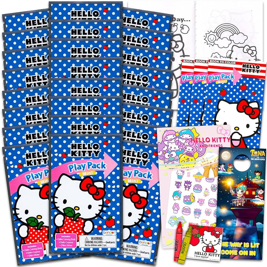 Hello kitty mini party favors set for kids