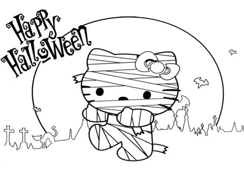 Hello kitty halloween mummy coloring page free printable coloring pages kitty coloring hello kitty colouring pages hello kitty halloween