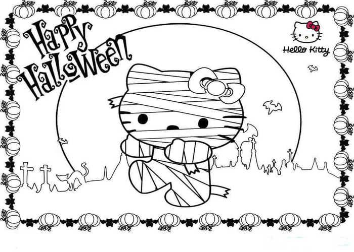 Printable mummy coloring pag pdf
