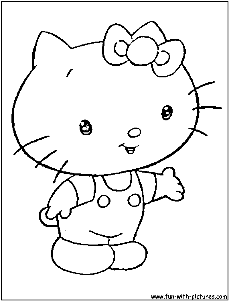 Hello kitty coloring pages
