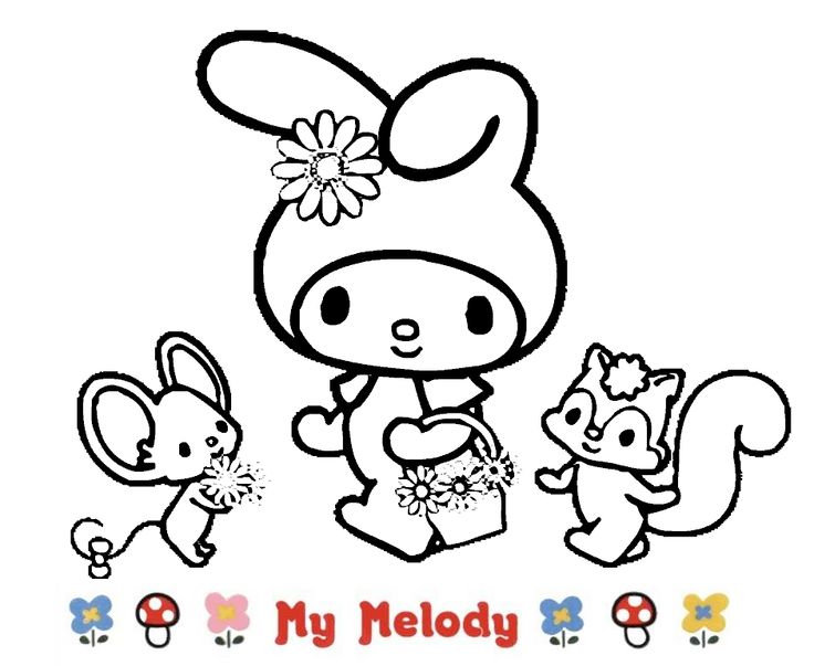 Hello kitty sanrio characters stamp design
