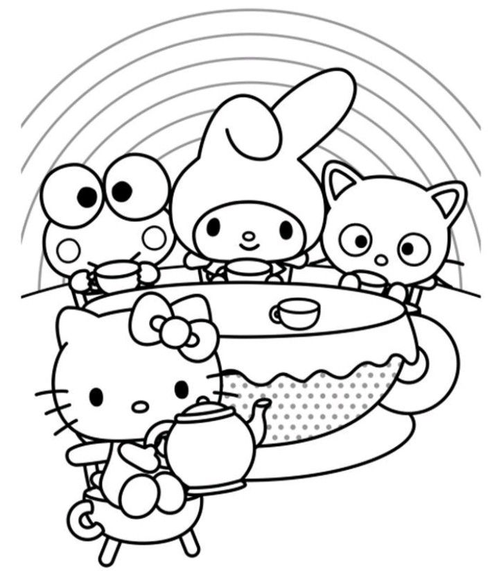 Hello kitty de colorear sanrio hello kitty artesanãas de hello kitty peginas bonitas