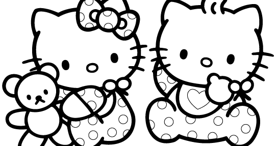 Free hello kitty coloring pages team colors