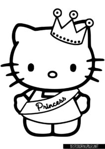 Hello kitty coloring pages