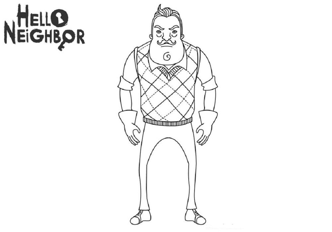 Full version of hello neighbor coloring pages coloring pages paw patrol coloring pages hello neighbor