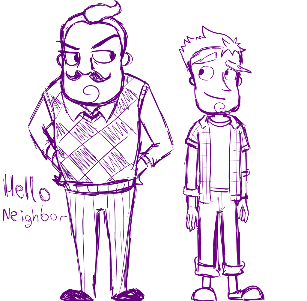 Hello neighbor by abrilk on deviantart hello neighbor hello neighbor game coloring pages