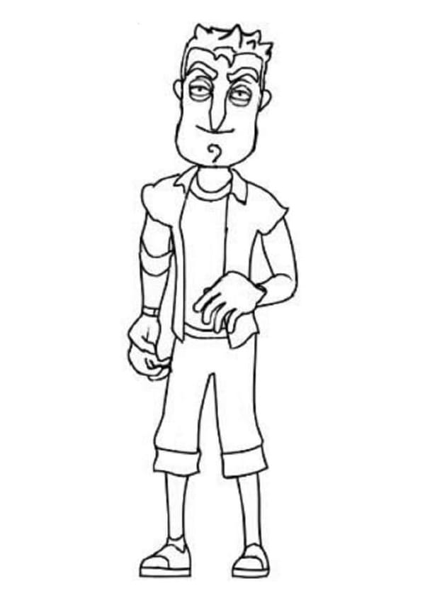 Hello neighbor nick roth coloring page