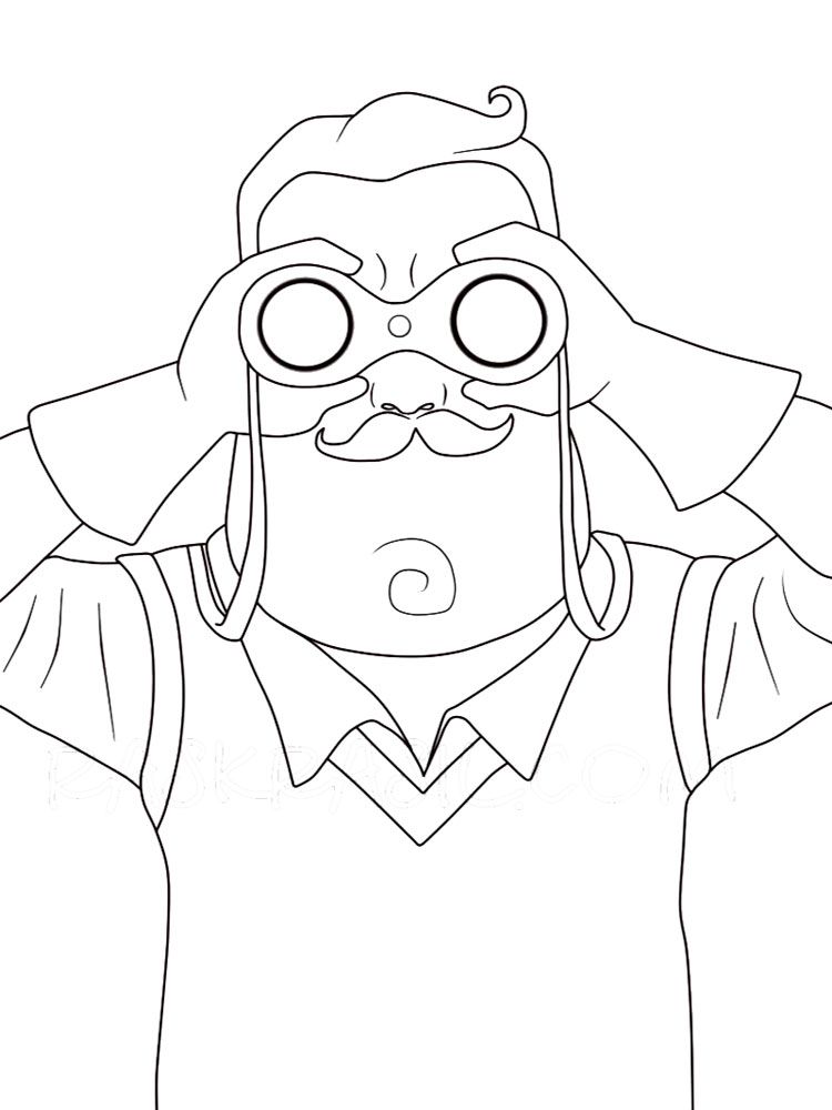 Hello neighbor coloring pages download and print hello neighbor coloring pages coloring pages hello neighbor scary drawings
