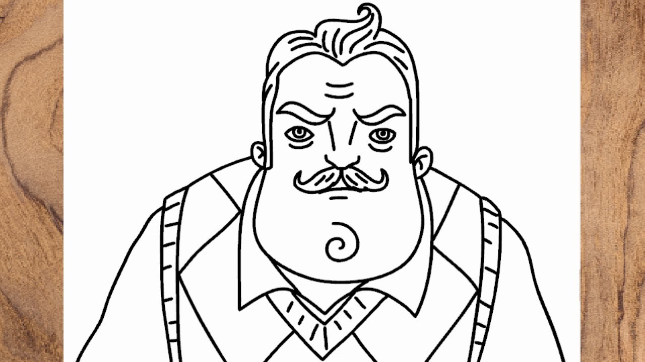 How to draw hello neighbor