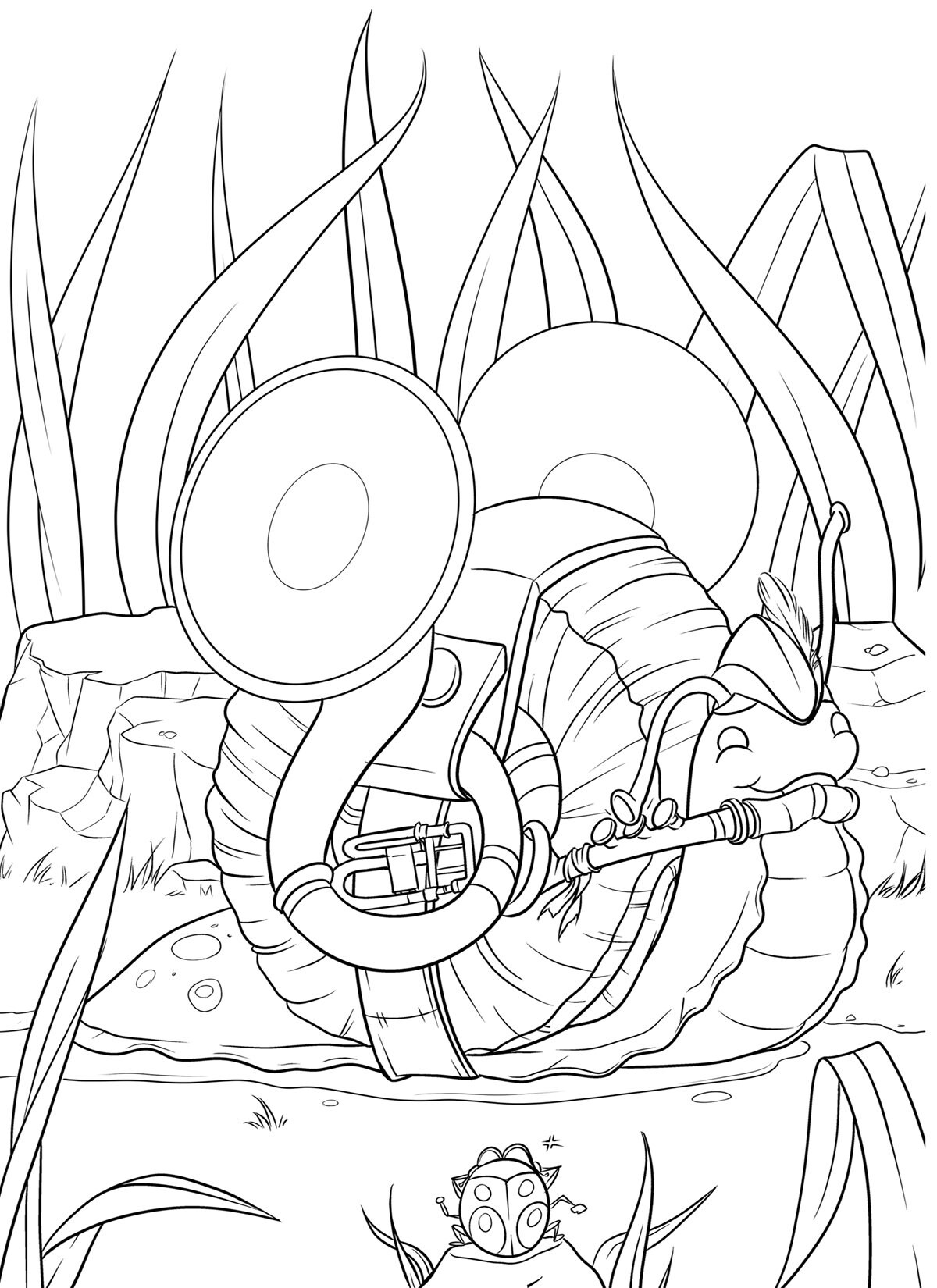Digital download nature notes pg printable coloring book
