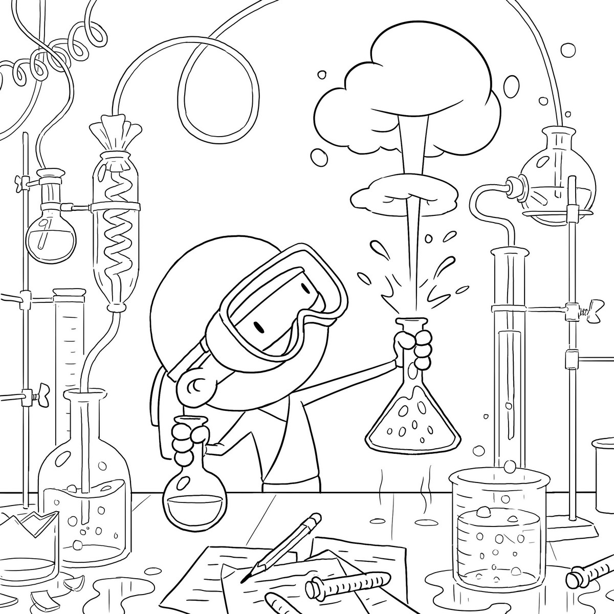 Hello ninja coloring book by forrest dickison