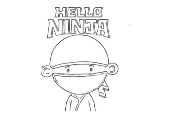 Hello ninja disegni da colorare per bambini pdf a ninja netflix stampe per bambini