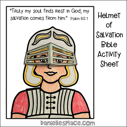 Armor of god helmet of salvation crafts