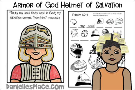 Armor of god helmet of salvation crafts