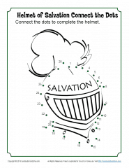 Helmet of salvation connect the dots