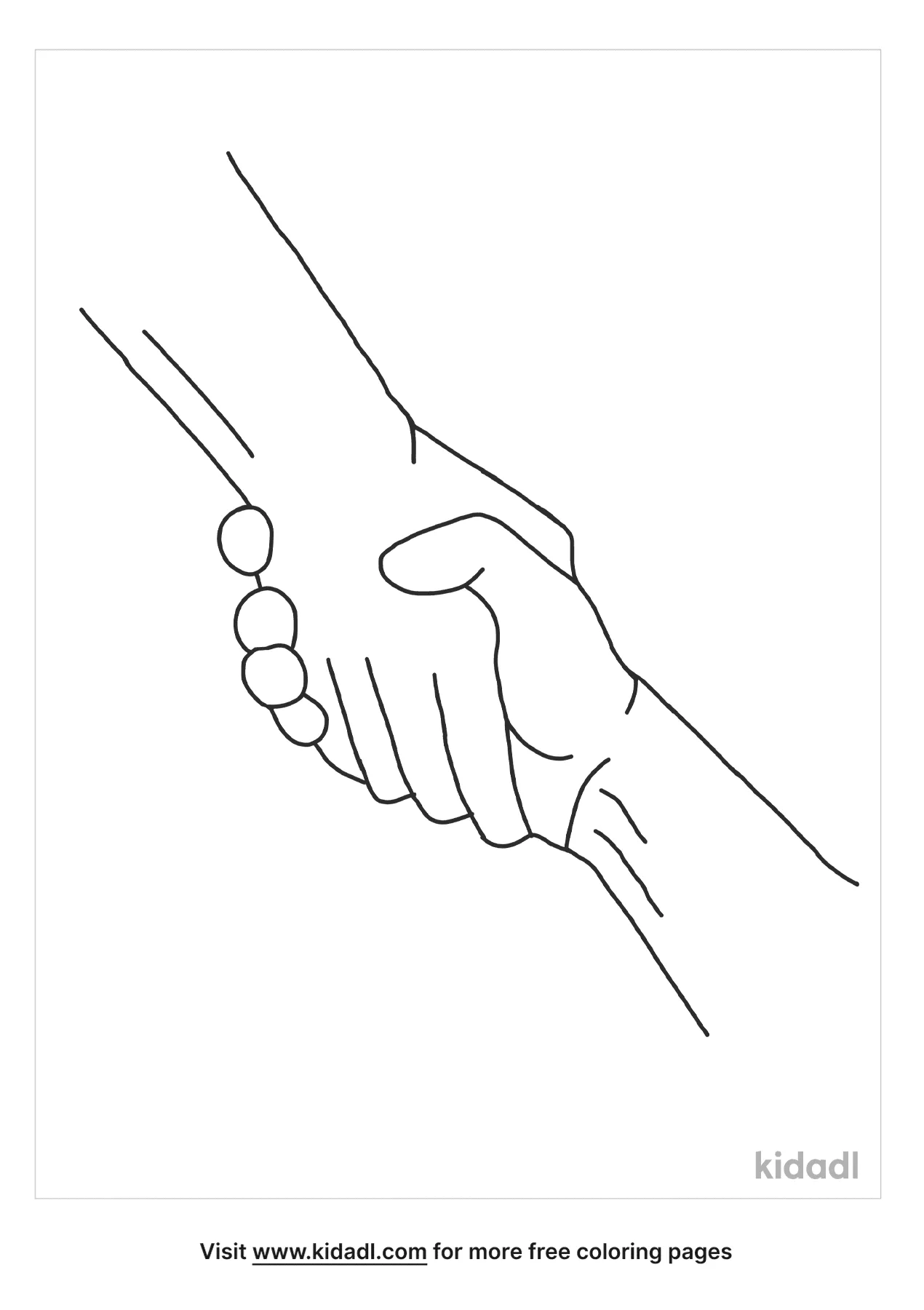 Free helping hands coloring page coloring page printables