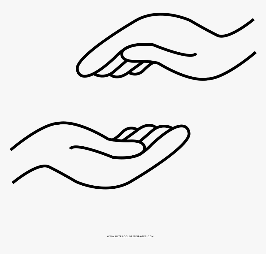 Helping hand coloring page