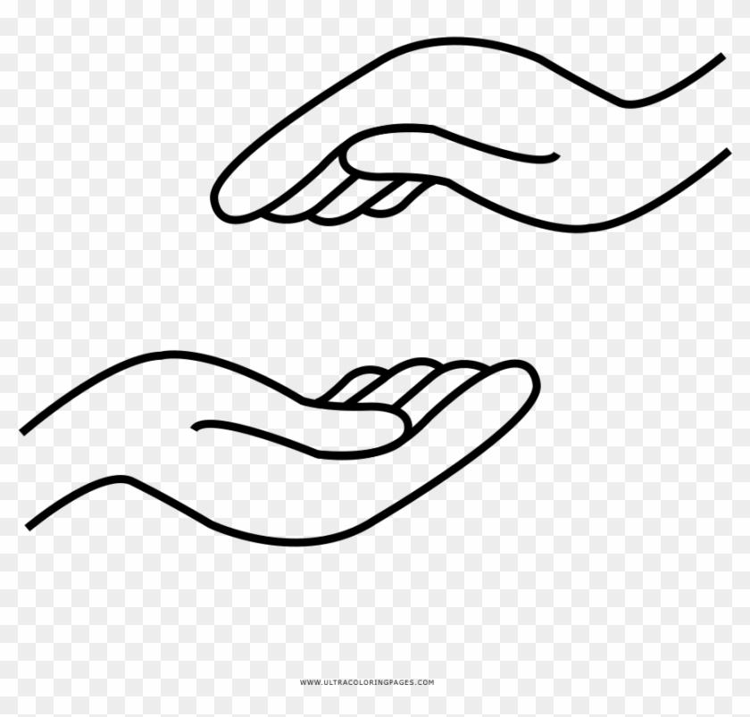 Helping hand coloring page
