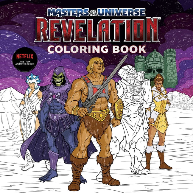 Masters of the universe revelation official coloring book essential gift for fans paperback