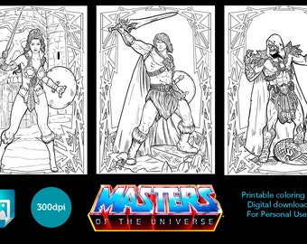 Motu masters of the universe coloring pack he