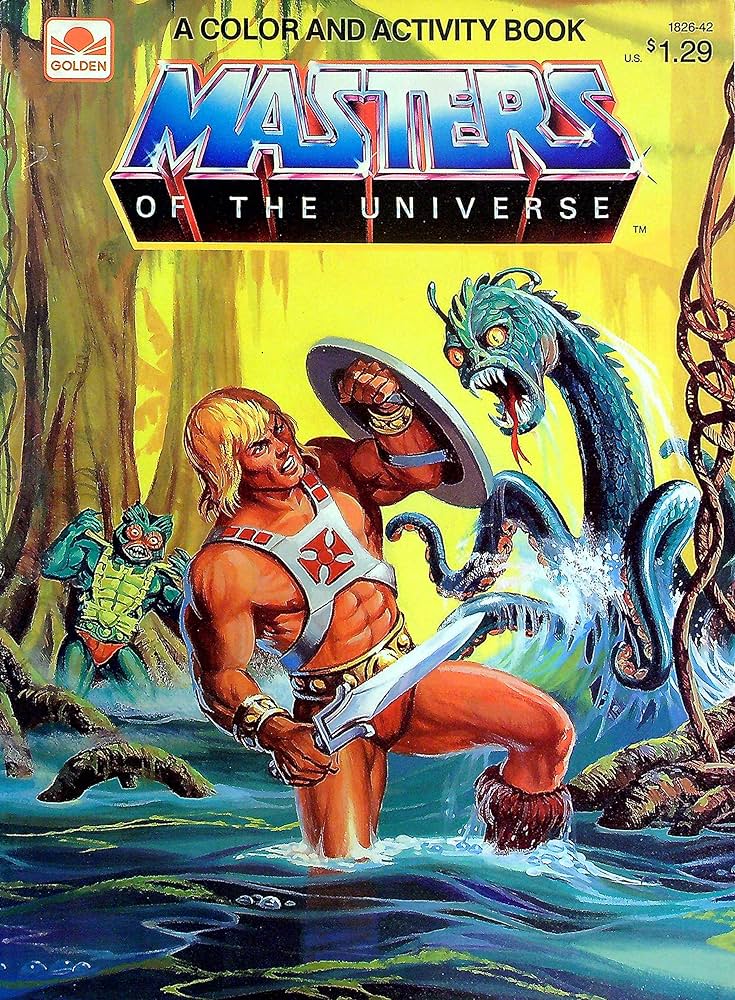Masters of the universe coloring book golden book books