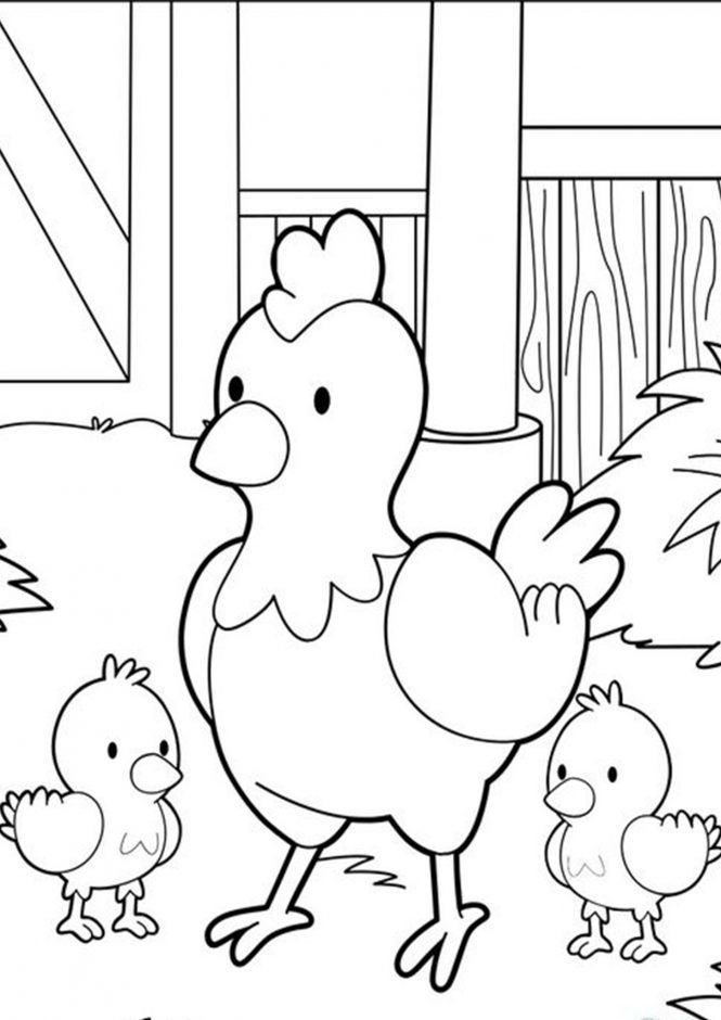 Free easy to print chicken coloring pages farm coloring pages baby coloring pages chicken coloring pages