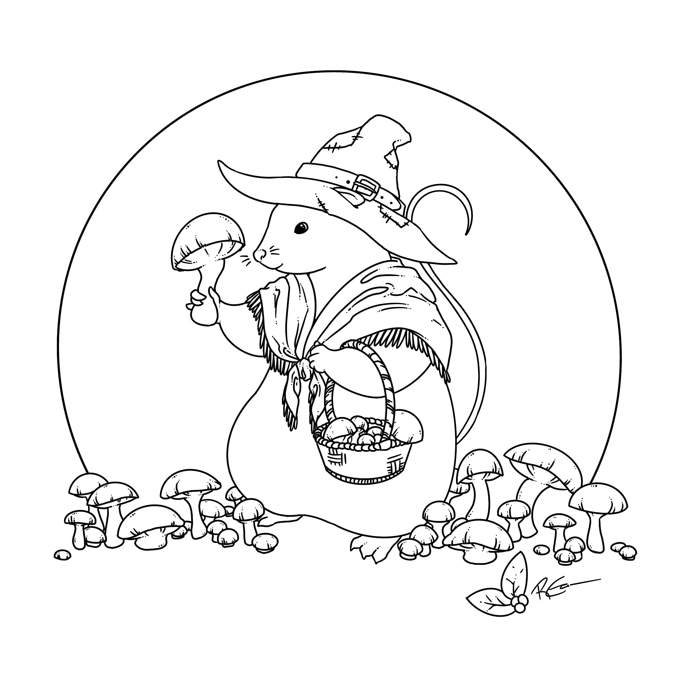 A little coloring page for yall please share if you end up coloring it in rcottagecore