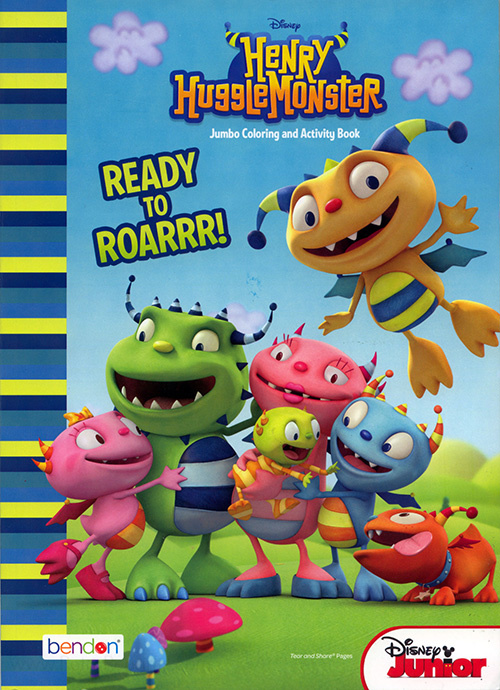 Henry hugglemonster ready to roarrr coloring books at retro reprints