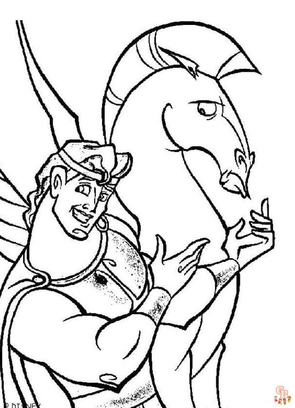 Printable hercules coloring pages free for kids and adults