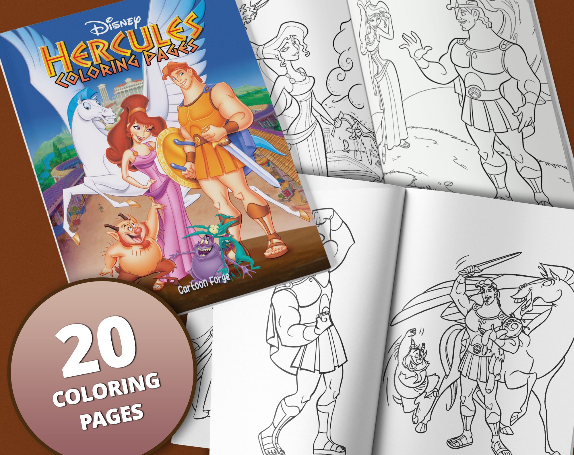 Hercules the coloring book