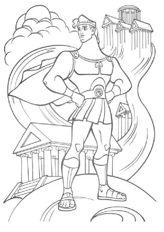 Free printable hercules coloring pages for kids