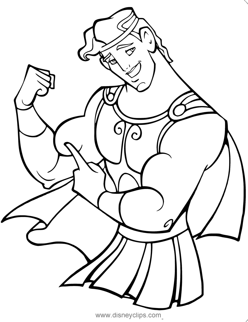 Hercules coloring pages