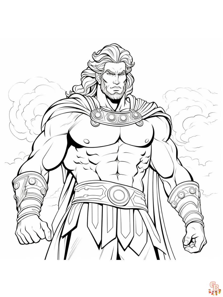 Printable hercules coloring pages free for kids and adults