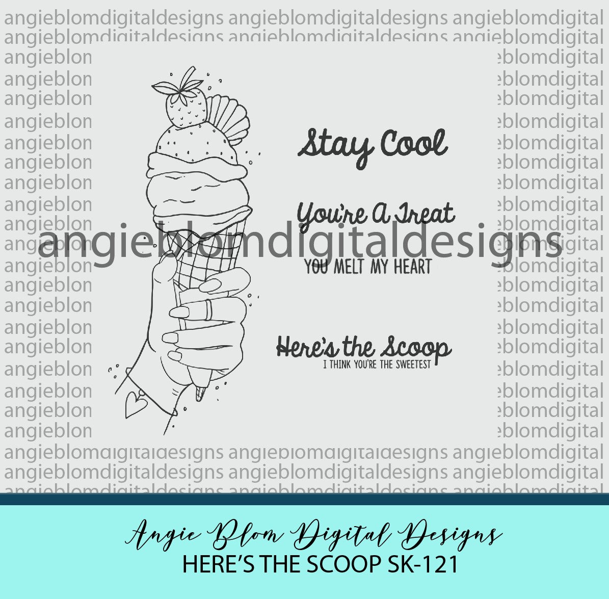 Heres the scoop â angie blom digital designs