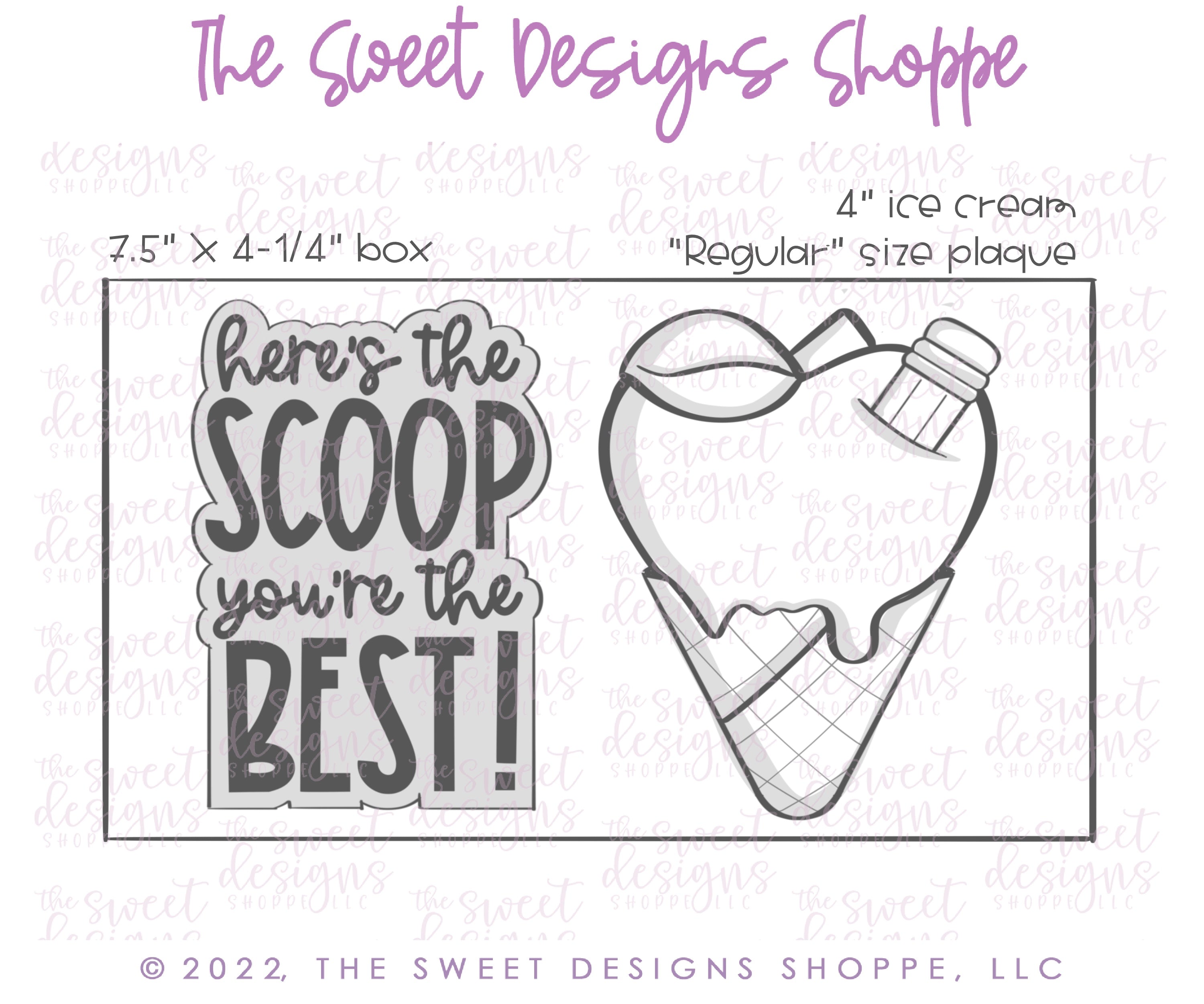 Heres the scoop school ice cream cutter set