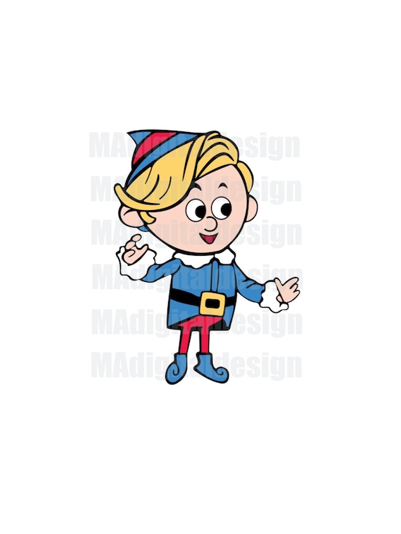 Hermey the elf from rudolph the red nosed reindeer digital cut file svg png jpeg