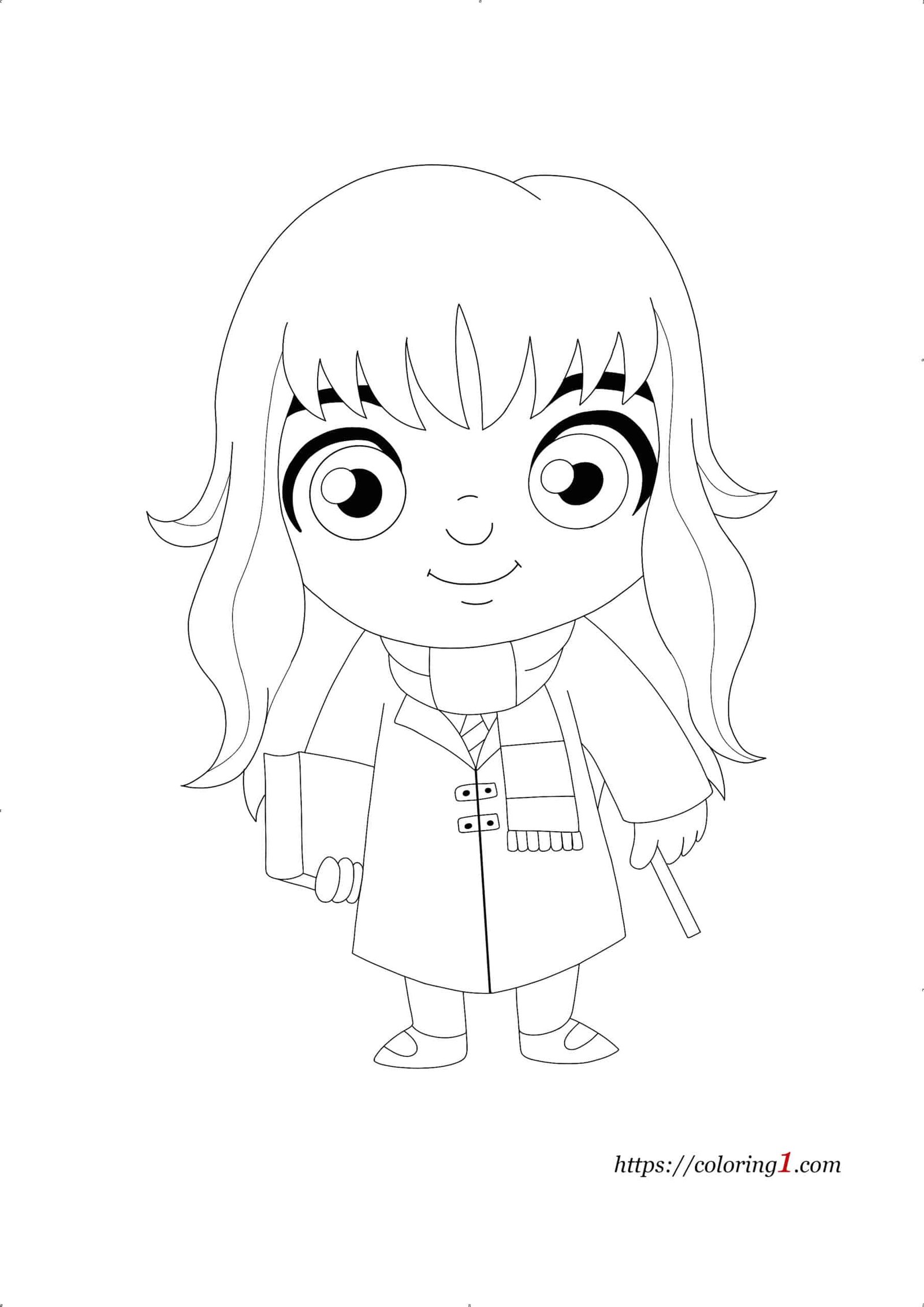 Harry potter hermione coloring pages