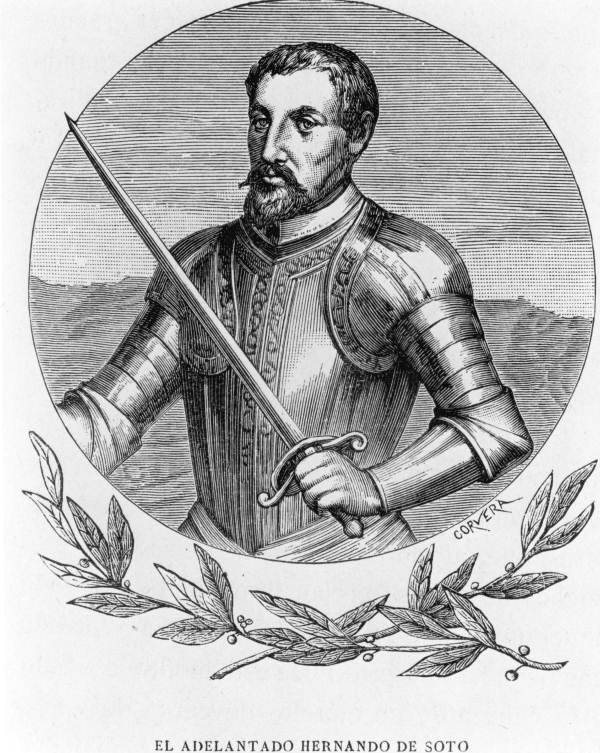 Hernando de soto history old maps historical items