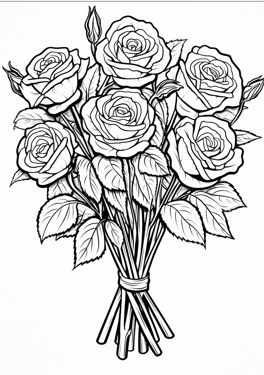 Garden flowers coloring s