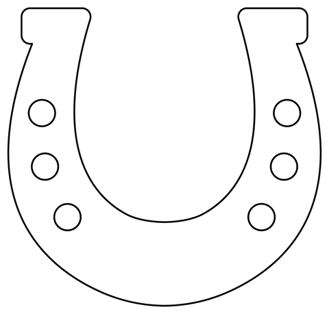 Horseshoe coloring page free printable coloring pages