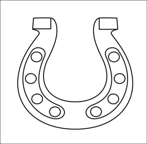 Dibujo de herradura para colorear dibujos para colorear imprimir gratis