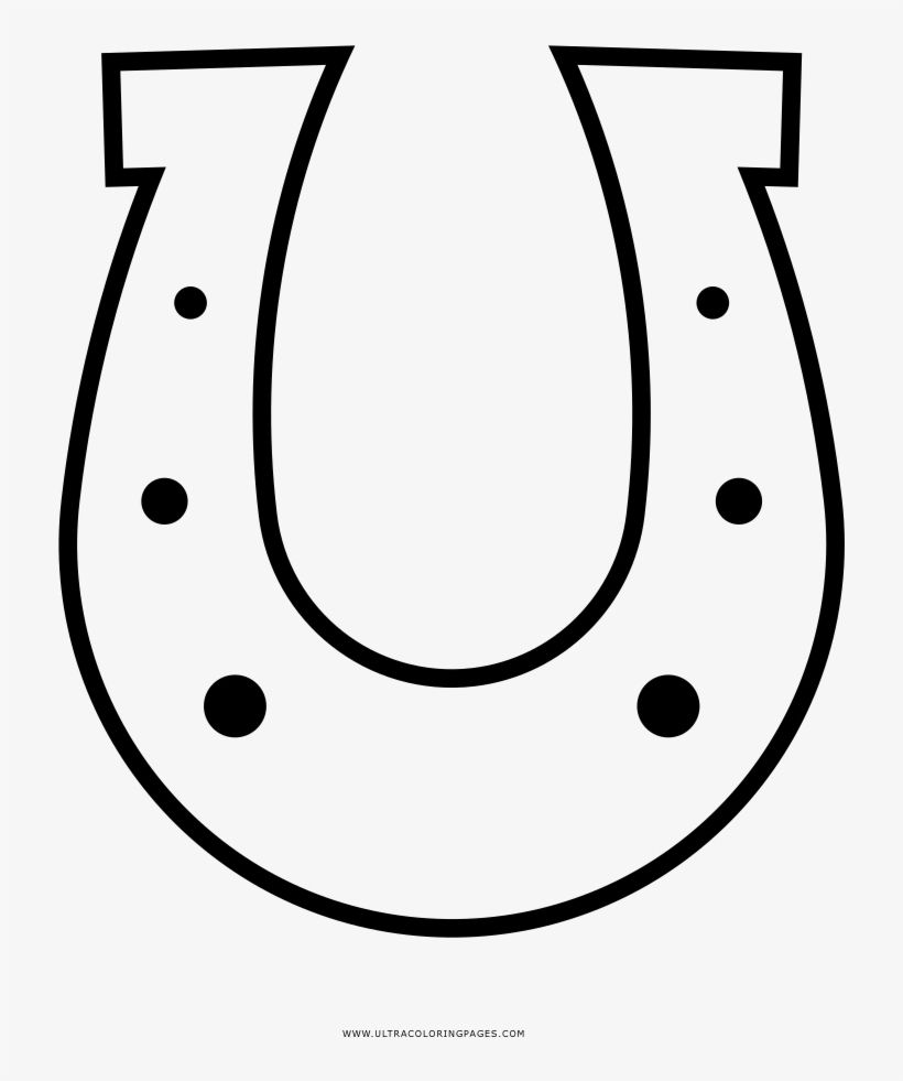 Dibujo de herradura para colorear