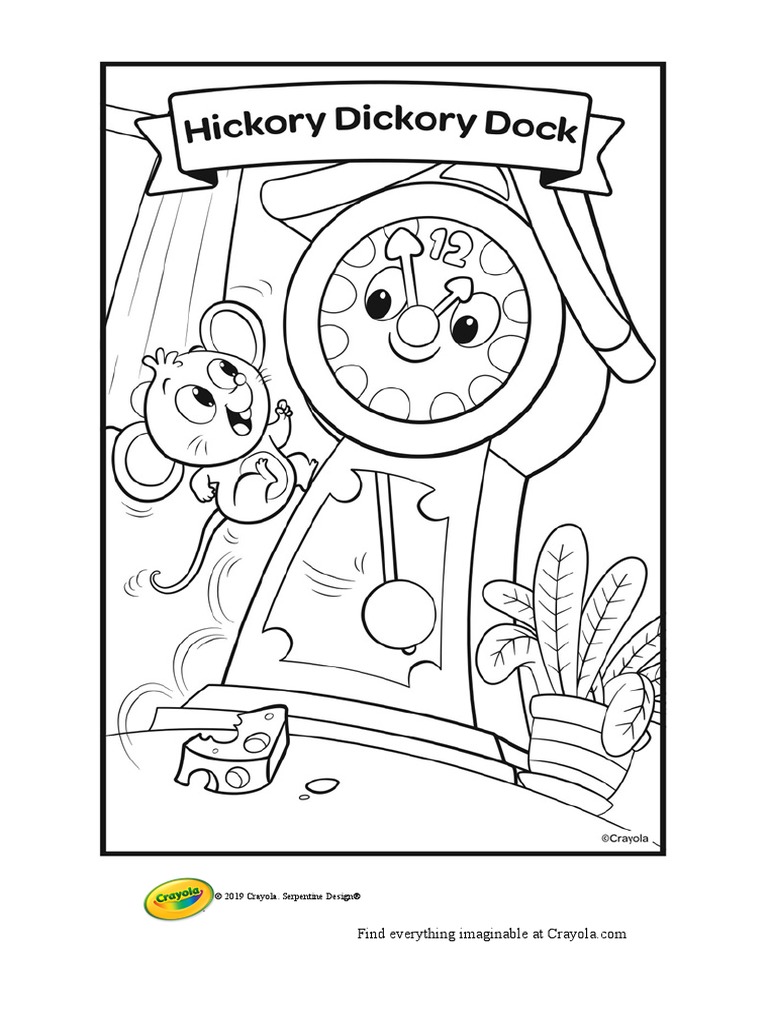 Nursery rhymes hickory dickory dock pdf