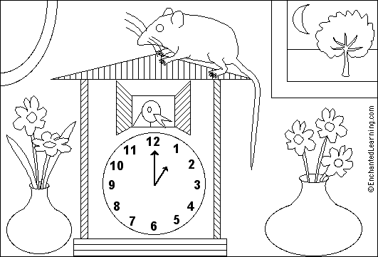 Hickory dickory dock printout