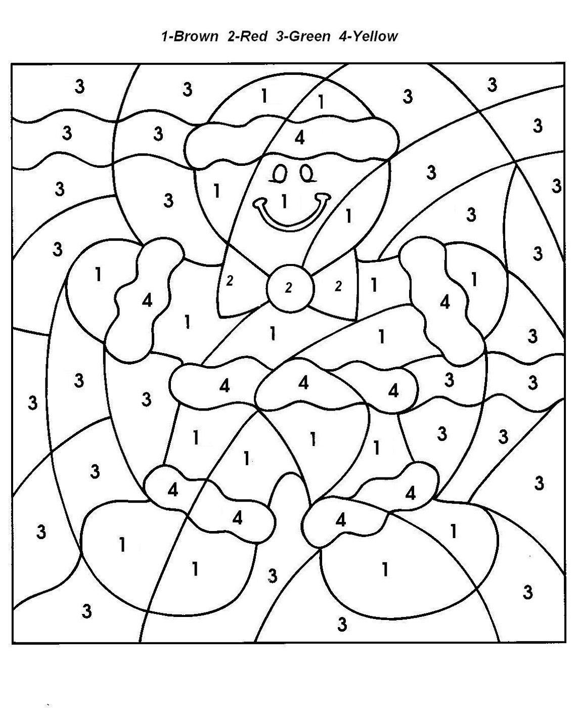 Hidden picture color by number activity shelter