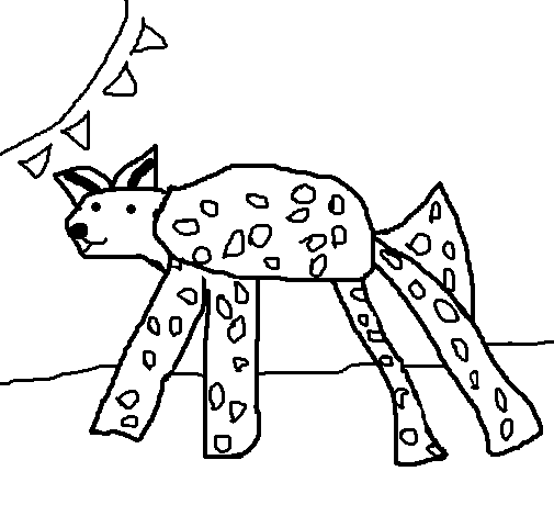 Hyena coloring page