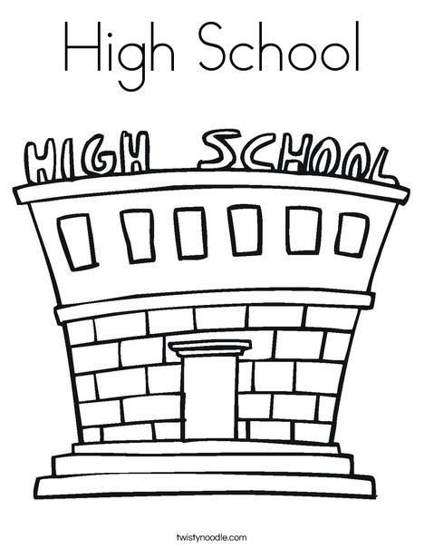 High school coloring page