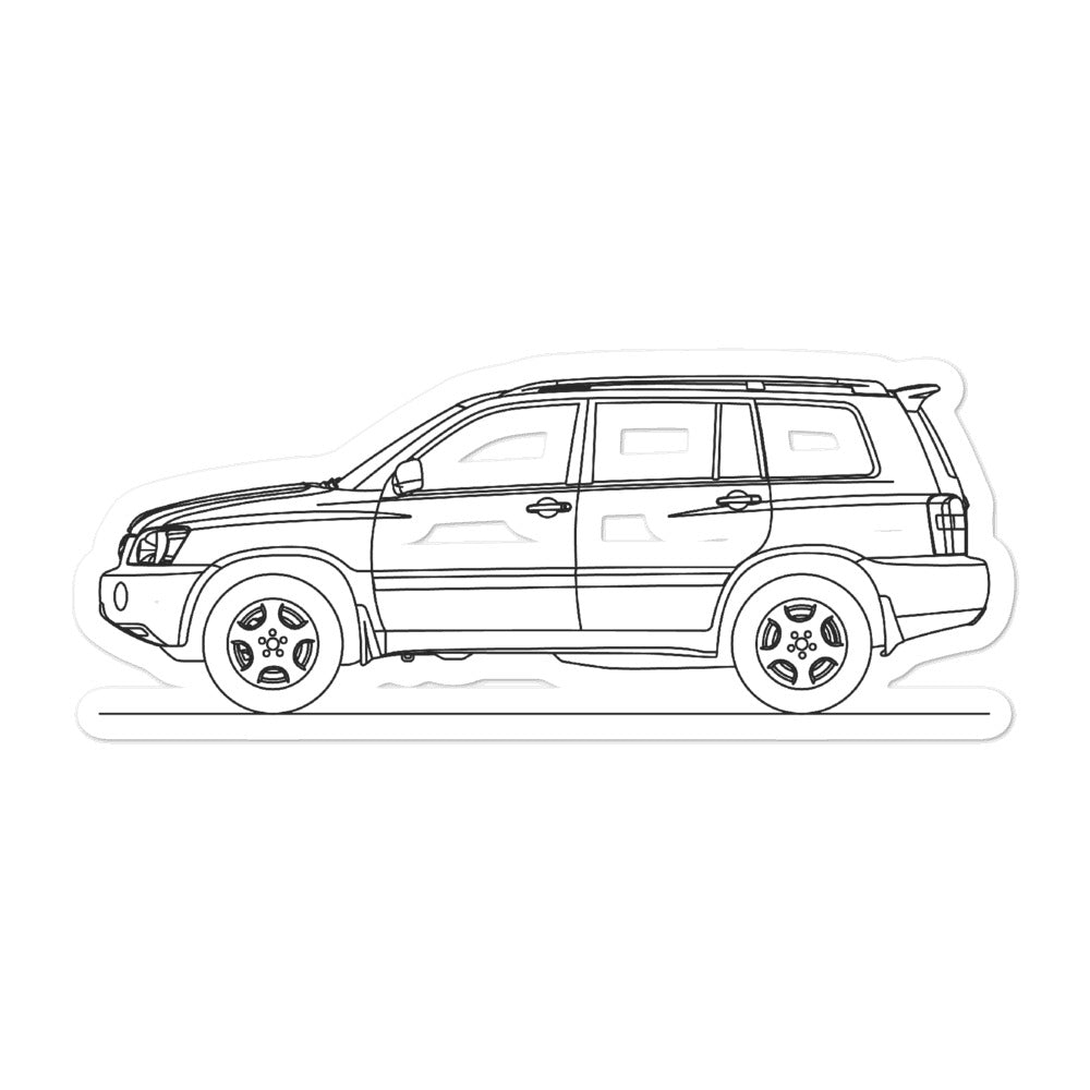 Toyota highlander xu sticker â artlines design